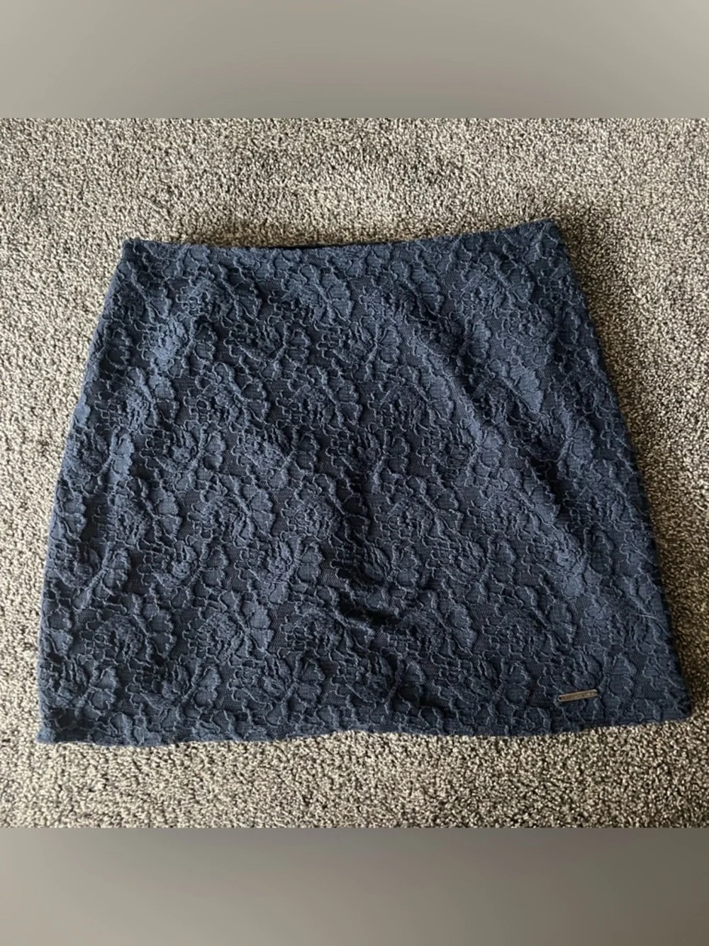 Abercrombie & Fitch Navy Lace Pencil Skirt
